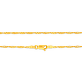 22K Gold Lite Disco Chain - 18"